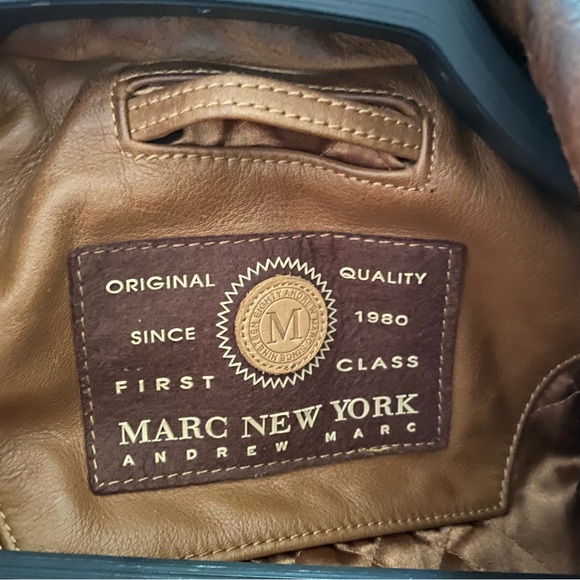 Mark New York Leather bomber jacket - Picture 5 of 9